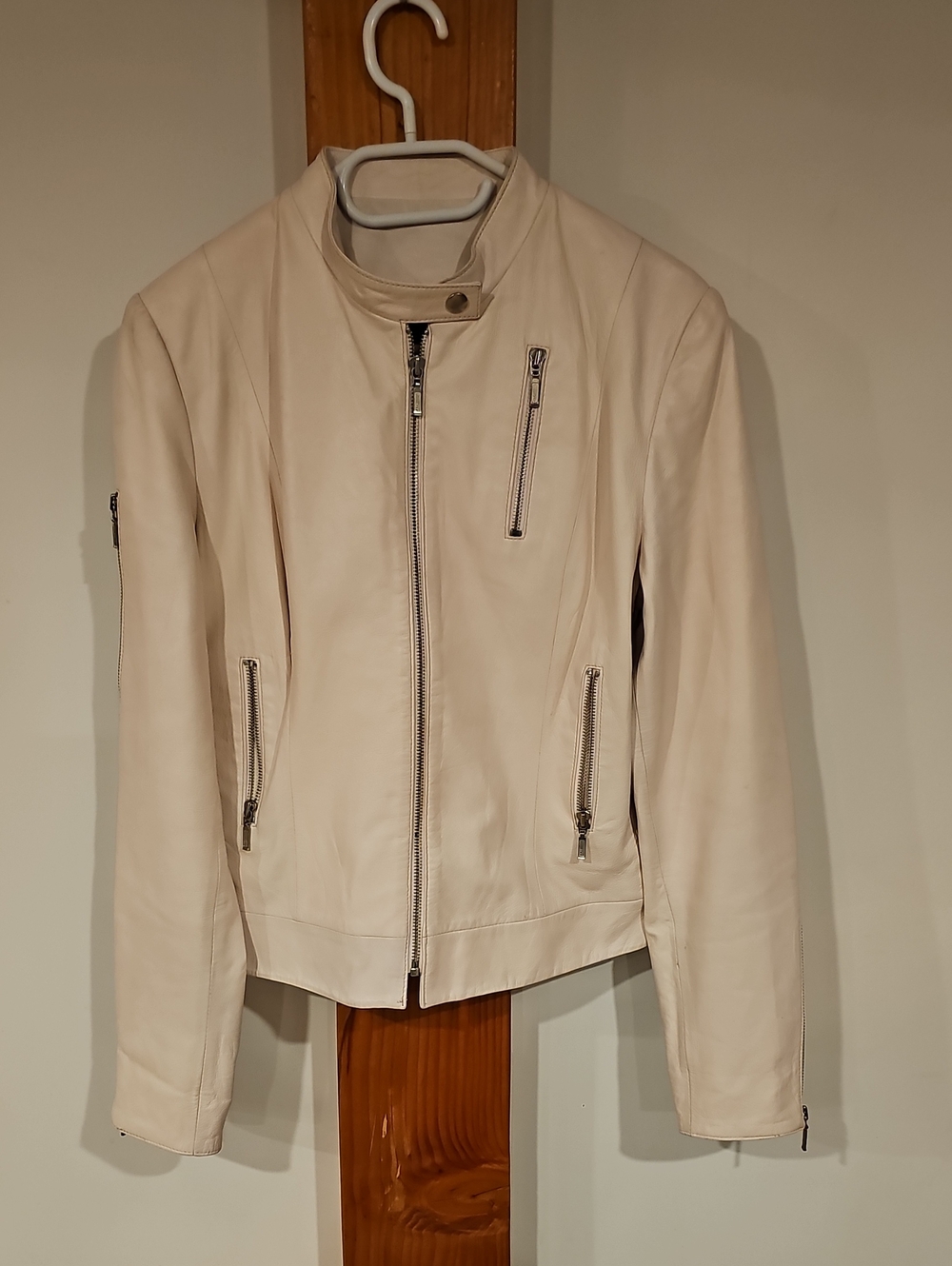 Ladies Leather Moto-Style Jacket